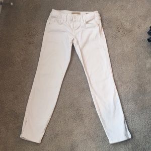 Skinny white jeans!